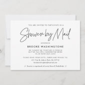 Minimalistische douche per mail foto kaart (Achterkant)