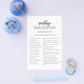 Minimalistische douchegelaar Weddenschappen Flyer (Enkel)