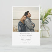 Minimalistische drank voedsel slechte dans beweegt save the date (Staand voorkant)