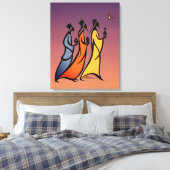 Minimalistische Drie Wijzen Canvas Afdruk (Insitu (Slaapkamer))