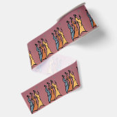 Minimalistische Drie Wijzen Grosgrain Lint (Achterkant)