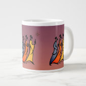 Minimalistische Drie Wijzen Grote Koffiekop (Voorkant rechts)