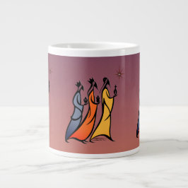 Minimalistische Drie Wijzen Grote Koffiekop