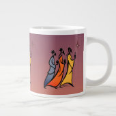 Minimalistische Drie Wijzen Grote Koffiekop (Rechts)