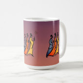 Minimalistische Drie Wijzen Koffiemok (Voorkant rechts)