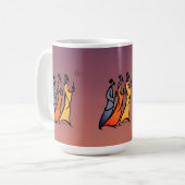 Minimalistische Drie Wijzen Koffiemok (Voorkant links)