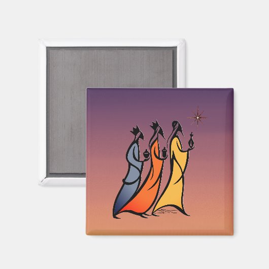 Minimalistische Drie Wijzen Magneet (Voorkant / Achterkant)
