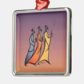 Minimalistische Drie Wijzen Metalen Ornament (Links)