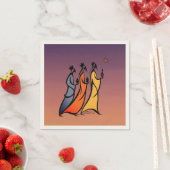 Minimalistische Drie Wijzen Servet (Insitu)