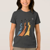 Minimalistische Drie Wijzen Tri-Blend Shirt (Voorkant)