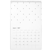 Minimalistische driehoek patroon hangmap set kalender (Mar 2027)
