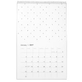 Minimalistische driehoek patroon hangmap set kalender (Jan 2027)