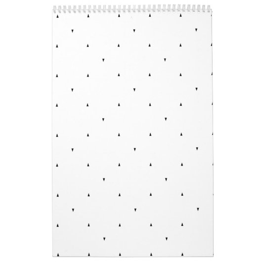 Minimalistische driehoek patroon hangmap set kalender (Hoes)