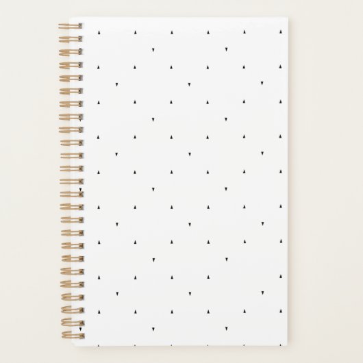 Minimalistische driehoek patroon hangmap set planner (Voorkant)