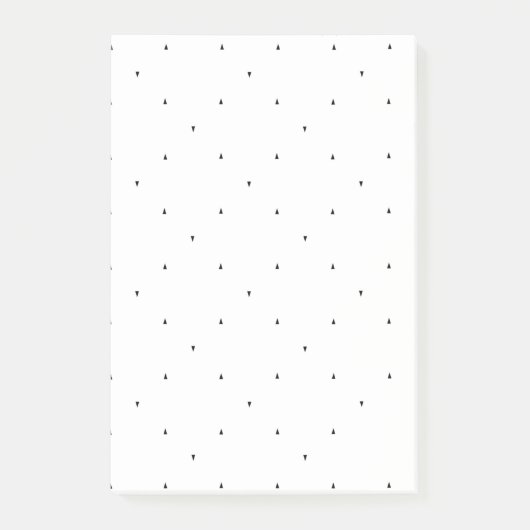 Minimalistische driehoek patroon hangmap set post-it® notes (Voorkant)