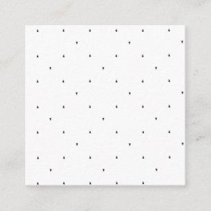 Minimalistische driehoek patroon hangmap set vierkante visitekaartje