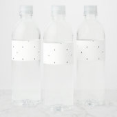 Minimalistische driehoek patroon hangmap set waterfles etiket (Flessen)