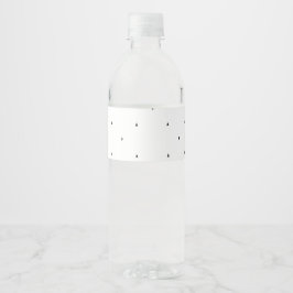 Minimalistische driehoek patroon hangmap set waterfles etiket