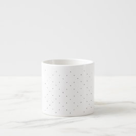 Minimalistische driehoek patroon map set espresso kop