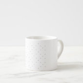 Minimalistische driehoek patroon map set espresso kop (Voorkant rechts)