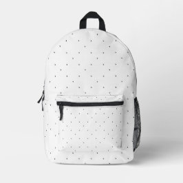 Minimalistische driehoek patroon mapjes set bedrukte rugzak