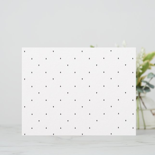 Minimalistische driehoek patroon mapjes set briefhoofd (Staand voorkant)