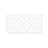 Minimalistische driehoek patroon mapjes set etiket (Voorkant)
