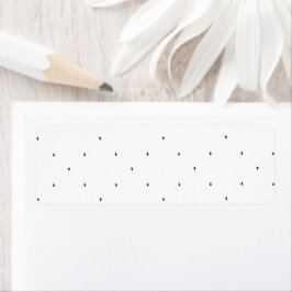 Minimalistische driehoek patroon mapjes set etiket