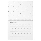 Minimalistische driehoek patroon mapjes set kalender (Feb 2027)