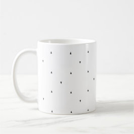 Minimalistische driehoek patroon mapjes set koffiemok