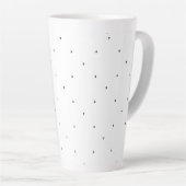 Minimalistische driehoek patroon mapjes set latte mok (Rechterhoek)