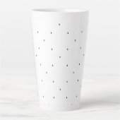 Minimalistische driehoek patroon mapjes set latte mok (Voorkant)