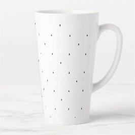 Minimalistische driehoek patroon mapjes set latte mok