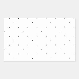 Minimalistische driehoek patroon mapjes set rechthoekige sticker
