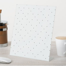 Minimalistische driehoek patroon mapjes set reclamebord met voetstuk
