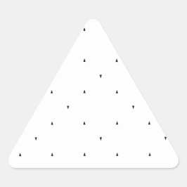 Minimalistische driehoek patroon mapjes set sticker