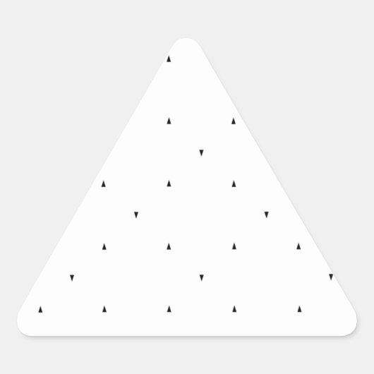 Minimalistische driehoek patroon mapjes set sticker (Voorkant)