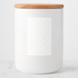 Minimalistische driehoek patroon mapjes set voedselcontainer etiket