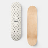  minimalistische driehoeken persoonlijk skateboard (Voorkant)