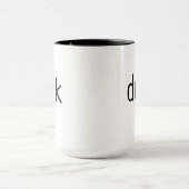 Minimalistische "drink" mok (Midden)