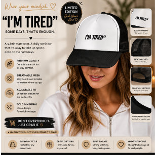 Minimalistische Droevige Esthetische Trucker Hoed Pet