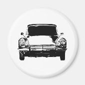 Minimalistische DS19 La Déesse Stencil Art Magneet (Voorkant)