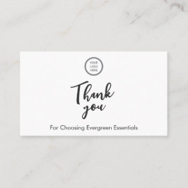 Minimalistische dubbele QR-code dank u invoegen Ka Visitekaartje