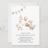 Minimalistische Duck verjaardagsuitnodiging | neut Kaart (Voorkant)