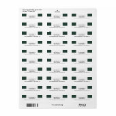 Minimalistische Duidelijke Moderne Professioneel Etiket (Full Sheet)