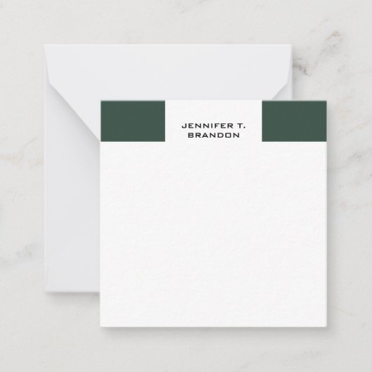 Minimalistische Duidelijke Moderne Professioneel Notitiekaartje (Voorkant)