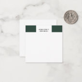 Minimalistische Duidelijke Moderne Professioneel Notitiekaartje (Voorkant / Achterkant in situ)