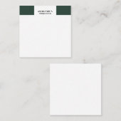 Minimalistische Duidelijke Moderne Professioneel Notitiekaartje (Voorkant / Achterkant)