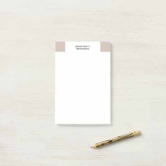 Minimalistische Duidelijke Moderne Professioneel Post-it® Notes (Op bureau)