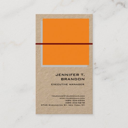 Minimalistische Duidelijke Moderne Professioneel Visitekaartje (Voorkant)